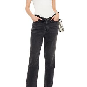 Alexander Wang Black Straight Leg Jeans